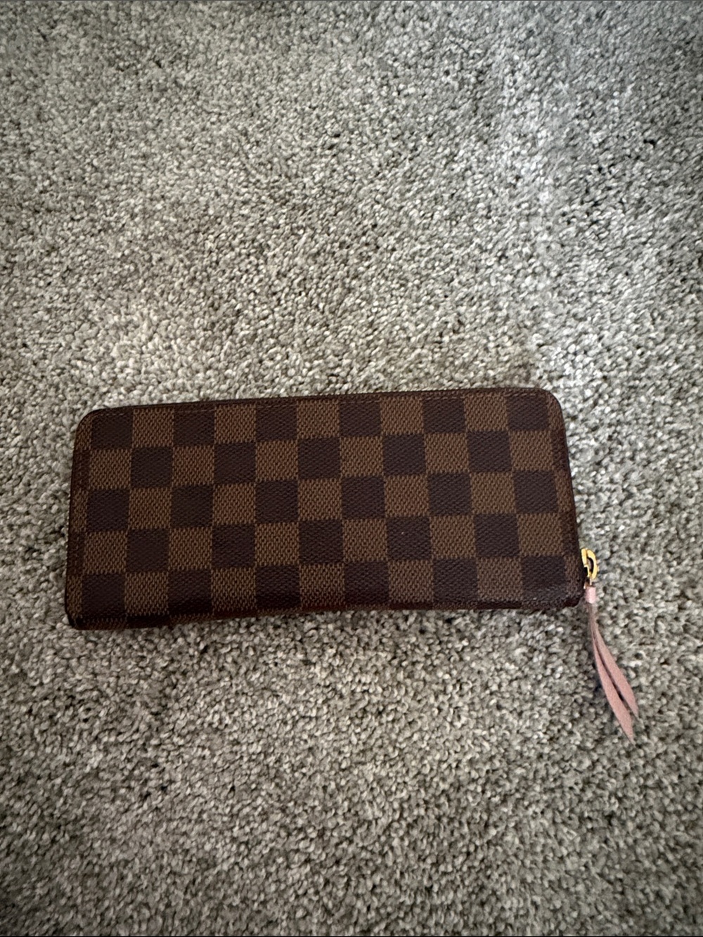 Louis Vuitton wallet pink and brown